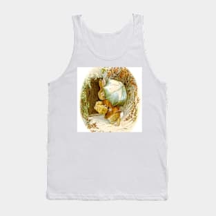 “Peter Rabbit with Winter Umbrella” by Beatrix Potter Tank Top